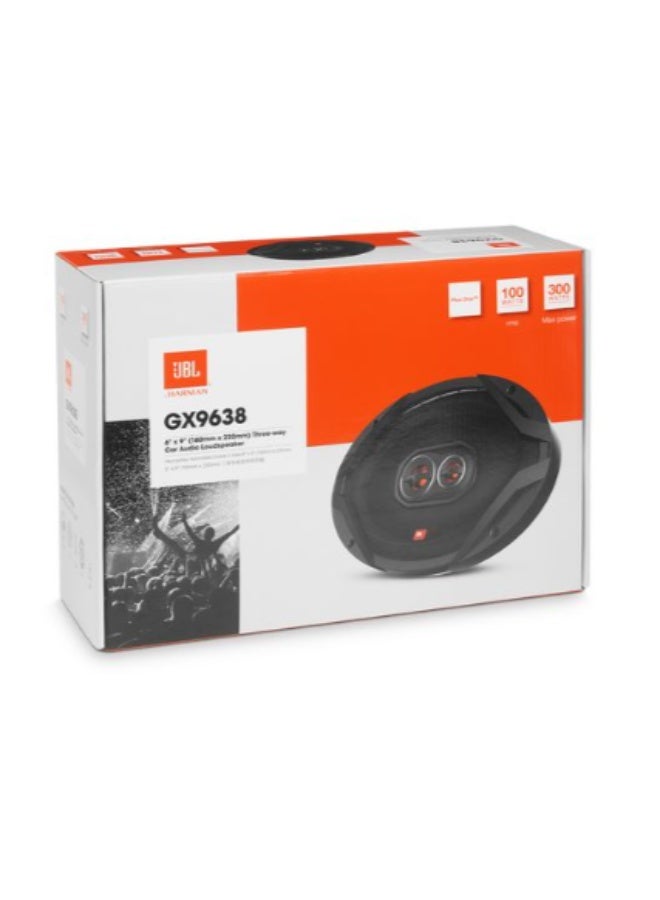 جي بي إل مكبرات صوت سيارة GX9638 ثلاثية الاتجاهات مقاس 6 × 9 بوصة - 210 واط ذروة / 100 واط RMS | صوت احترافي، مكبر صوت عالي التردد ذو قبة ناعمة - Image 5